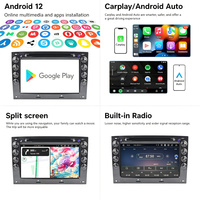 Autoradio Android 7 pouces pour Renault Mégane, écran IPS 1024x600, CarPlay, Android Auto, montage sur tableau de bord, Wi-Fi intégré, caméra de recul USB