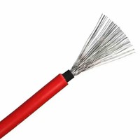 Câble Solaire PV1-F en Cuivre Étamé Sans Halogène, Double Isolation XLPE, Monoconducteur 1,5mm 4mm 6mm pour Centrale Électrique - Vente en Gros