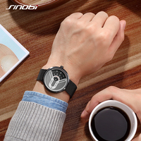 Montre à quartz pour homme Sinobi en acier inoxydable, bracelet de 20 mm, cadran de 44 mm, mouvement SEIKO, résistante à l'eau, mode luxe