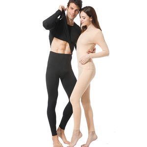 Ropa Interior Térmica Clásica para <span class=keywords><strong>Mujer</strong></span>, Transpirable, Ecológica, Camiseta de Manga Larga y Pantalones Largos con Cintura Elástica - Product Image 3