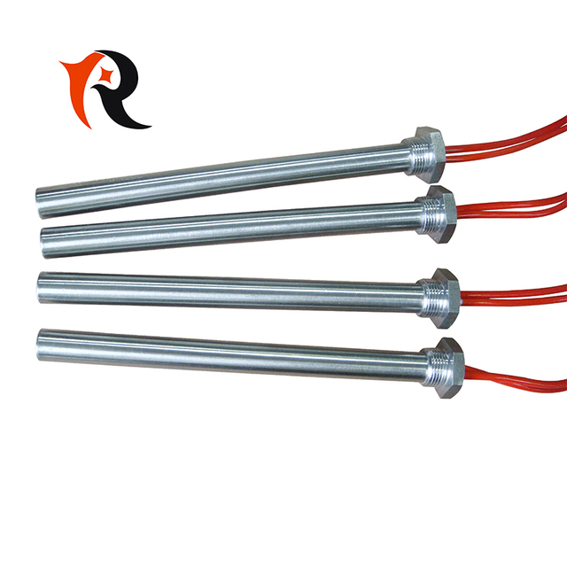 1/2" Thread Cylindrical Stainless Steel Heavy Use Hot Rod Resistance Heating Element 220V Cartridge Heater Electric Heater Tube
