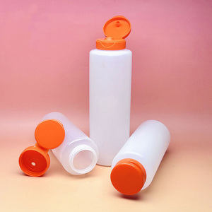 Bouteilles en plastique souples vides de qualité alimentaire 480 ml (16 oz) pour sauce tomate, barbecue, chili, sauce piquante, ketchup, vinaigrette avec bouchon à clapet rouge - Product Image 5