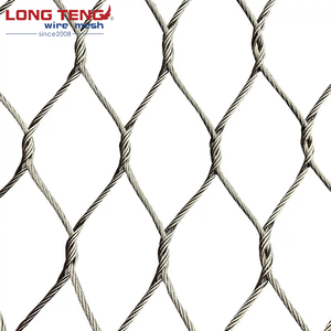 304L 316L linh hoạt Cáp thép không gỉ dây lưới cho an toàn <span class=keywords><strong>Net</strong></span> an ninh hàng rào lưới Tác động kháng cầu bảo vệ <span class=keywords><strong>Net</strong></span> - Product Image 1