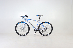 Bicicleta de Carretera de Carreras de Acero con Alto Contenido de Carbono 700C Directo de Fábrica |   Bicicleta de 21 Velocidades con Doble Disco, Color Personalizable con Logotipo, Precio al por Mayor 1A11 High Ca - Product Image 3