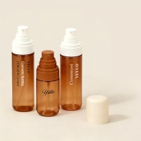 Emballage cosmétique de luxe, flacon de lotion en plastique rose de 80 ml et 100 ml avec pompe de pulvérisation pour brume corporelle, emballage pour soins de la peau, logo personnalisé