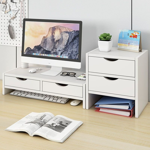 Organiseurs de bureau en bois avec accessoires de rangement réglables, étagère pour iMac, ordinateur portable, support de moniteur - Product Image 5