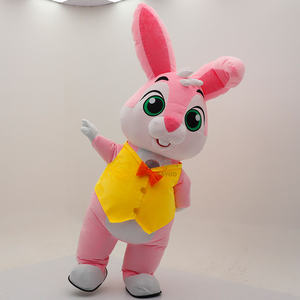 Hermoso Disfraz de Conejita Rosa para Cosplay, Disfraz Inflable de Conejita de 2.2m para Adultos, <span class=keywords><strong>Traje</strong></span> para Actuaciones en Escenario y Fiestas - Product Image 3