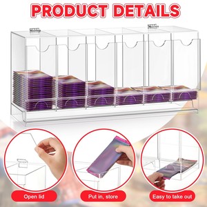 Dispensador de Sobres de Cartas Coleccionables de Acrílico Transparente, Caja de Almacenamiento de Cartas TCG, Organizador de Sobres de Cartas para Exhibición de Colección - Product Image 6