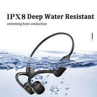 Sibyl IPX8 natation os Conduction écouteurs casque 32GB mémoire Mp3 étanche oreille ouverte casques sans fil