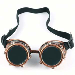 Lunettes de soudeur vintage punk gothique personnalisées pour cosplay, avec décoration de vis et écrous, lunettes steampunk pour hommes et femmes - Product Image 4