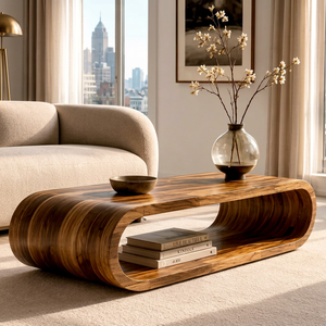 <b>Teak</b> Wood <b>TV</b> <b>Stand</b> Table Furniture for the Living Room with a Simple Design for Sale at an Affordable Price - Product Image 1