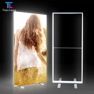 TianLang Slim SEG Assemblage rapide sans cadre Tissu double face LED Publicité Lightbox Stand Display Booth boîte à lumière - Product Image 3