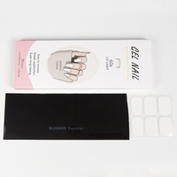 Vente chaude, populaire, personnalisable, à utiliser avec la lampe VU, autocollants pour ongles en gel semi-durcis