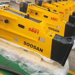 BRISE DE ROCHE HYDRAULIQUE DE TYPE BOÎTE SOOSAN SB81 DOUZE MOIS DE GARANTIE PIÈCES DE RECHANGE GRATUITES PRIX D'USINE FOURNITURE DIRECTE D'USINE - Product Image 1