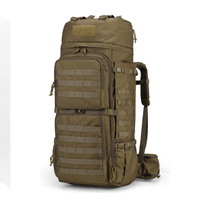 Sac à dos tactique imperméable pour la randonnée, sac de voyage extérieur avec housse de pluie, sangle réglable, vert olive