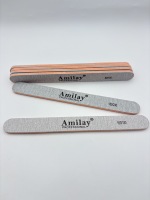 Lime à ongles zébrée grise double face 100/180 grains, lime à ongles professionnelle pour manucure, polissoir à ongles personnalisé avec logo pour salon de manucure