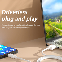 Cable de Carga Rápida para Teléfono Móvil de Nailon, Económico, de 5-6 Pies de Longitud Personalizada, USB Tipo-C para Android e Impresora