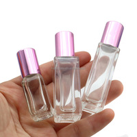 3ml New Style Bottle Roll on Bottle Square Thick Bottom Parfum Huile Essentielle Verre Roller Ball Bottle