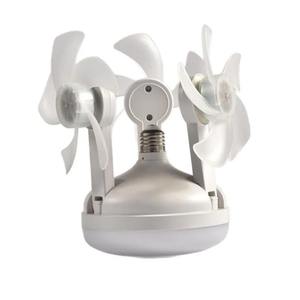 Ventilateur de plafond moderne pour salle de bain, créatif, pliable, avec télécommande, 4 têtes, 5 pales, lumière LED silencieuse 60W, à brancher - Product Image 5