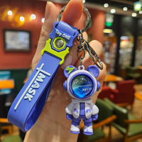 Porte-clés Ours Éclair Créatif et Mignon de Dessin Animé, Pendentif pour Sac à Dos de Voiture, Accessoire de Sac, Cadeau en Gros