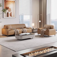 Ensemble de canapés modulaires de bureau modernes et confortables de haute qualité, personnalisables, en cuir PU, avec structure métallique, haute densité, pour usage commercial