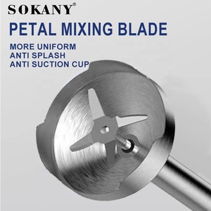 Sokany 02036 Elétrico NOVO Sem Fio Elétrico Moda Aço Inoxidável Esmagado Ice Mixer Vara Houseuse Mão <span class=keywords><strong>Blender</strong></span> Mixer - Product Image 5