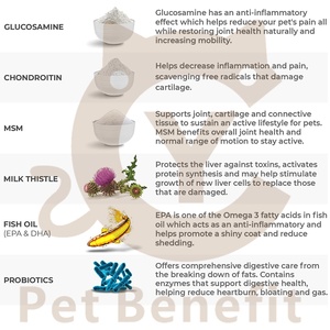 Compresse Masticabili Multifunzionali 10-in-1 per Cani e Gatti - Glucosamina, Olio di Pesce, Cardo Mariano - OEM/ODM Pet Benefit - Product Image 4