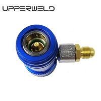 Adaptateur à raccord rapide haute et basse pression R1234yf avec raccord évasé SAE 1/4 po pour manomètre de climatisation