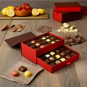 Scatola regalo rettangolare amore e cioccolato scatola regalo floreale di san valentino per cibo e Cadeau <span class=keywords><strong>Amour</strong></span> - Product Image 4