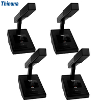 Thinuna GMW-U4A bonne qualité universel Max 100 mètres UHF numérique quatre canaux col de cygne sans fil Table conférence Microphone