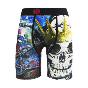 Calzoncillos <span class=keywords><strong>Boxer</strong></span> de Cintura Media para <span class=keywords><strong>Hombre</strong></span> con Estampado de Dibujos Animados, Ropa Interior de Poliéster de Punto, Fabricantes de Ropa Interior al por Mayor - Product Image 2