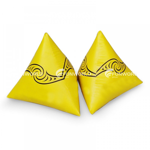 <span class=keywords><strong>Planet</strong></span> Custom PVC Kommerzielle Wasser-Event-Dreieckmarkierungsboje, aufblasbare Triathlon-Schwimmboje, gelb, für Rennmarkierungen - Product Image 2