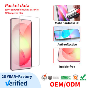Protector de Pantalla AR Personalizado para Samsung Serie S27, Claridad HD, Desbloqueo por Huella Dactilar, Cristal Templado Antirreflectante 9H, Sin Burbujas - Product Image 1