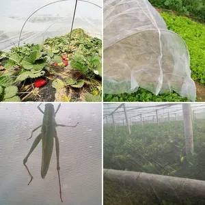 % 100% yeni HDPE Anti UV tarım sera böcek kapak ağı tarım koruma naylon böcek geçirmez Net 40 50 60 Mesh