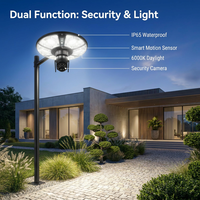 Lampe solaire LED pour rue, étanche IP65, ABS, 6000K, lumière du jour, éclairage solaire extérieur avec détecteur de mouvement pour route