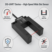 Sensor Fotoeléctrico de Alta Velocidad en Forma de U DASS, Serie DS-UHF7, Ranura de 30mm, 10-30VDC, Frecuencia de Respuesta de 5KHz, IP65, Venta al Por Mayor