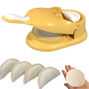 Good Quality Dumpling Maker Molds Kitchen Pastry Tools 2 in 1 Pack Manual Dumpling Press Maker