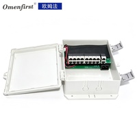 Switch PoE de 16 Puertos 10/100Mbps con 2 Puertos Gigabit Uplink, Caja PoE Impermeable para Exteriores de 48V para Cámaras IP CCTV y Control de Acceso