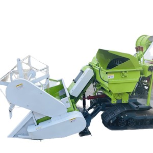 Moissonneuse-batteuse miniature 25 CV à transmission par engrenages, multifonctionnelle pour le riz et le soja - Product Image 5