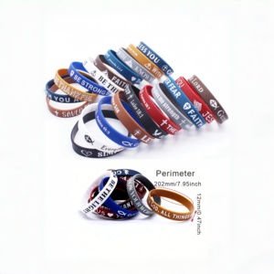 Pulseras de Silicona de Alta Calidad, Suaves, Duraderas, No Tóxicas, Accesorio de Moda para Mujeres y Hombres, Uso Diario, Recuerdos de Fiesta, Regalo de Amistad - Product Image 3