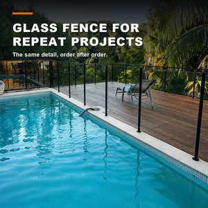Clear View Glass Fence <b>Panels</b> <b>Decorative</b> Boundary Screening for Courtyards Terraces Public Spaces and Commercial Buildings - Product Image 3