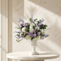 Boule de fleurs artificielles colorées pour centre de table de mariage, fête d'anniversaire, événement extérieur, décoration de table