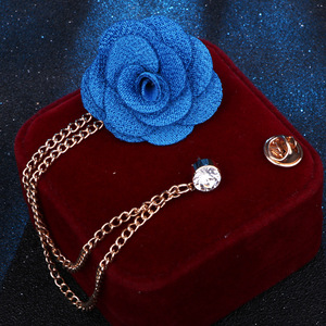 Broche de aleación estilo coreano con borlas, camelia y flor de rosa de tela hecha a mano, accesorio <span class=keywords><strong>para</strong></span> ramo de boda, abrigo o <span class=keywords><strong>vestido</strong></span> formal - Product Image 4