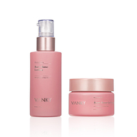 Bouteilles en verre et pots de crème rose, vente en gros, emballage cosmétique, Lotion, sérum, soins de peau, 30g 50ml 30ml 50ml 100ml