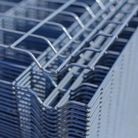 Yaqi YQ-033 3D Metallgeschweißter Drahtgitterzaun PVC-Beschichtet Gebogenes Design für Autobahn-Leitplanken Garteneinsatz 1,83 m Höhe Wasserdicht