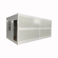 Mini maison de conteneur pliante portable maison mobile de construction empilable préfabriquée prête à l'emploi pour un centre commercial ou un hôtel