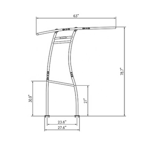 T-Top en aluminium Pro2 pour bateau à console centrale, avec cadre blanc enduit et auvent noir - Product Image 1
