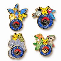 Broche Anime en Gros, Épingle Pokémon 30ème Anniversaire, Badge Métallique Personnalisé Dessin Animé, Émail Souple et Dur en Gros, Épingle de Revers Souvenir Kawaii