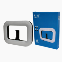 Stabilisateur vidéo pour smartphone E300, support vidéo pour téléphone, anneau lumineux LED portable pour selfie, batterie intégrée pour appareil photo et smartphone