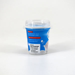 Luckytime vente en gros gobelet en plastique de yaourt jetable de qualité alimentaire avec <span class=keywords><strong>logo</strong></span> personnalisé avec couvercles - Product Image 3